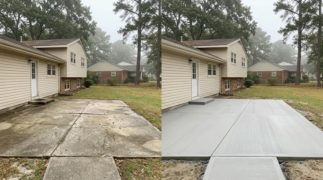 Stamped Concrete Patio Ideas for Newport News Backyards